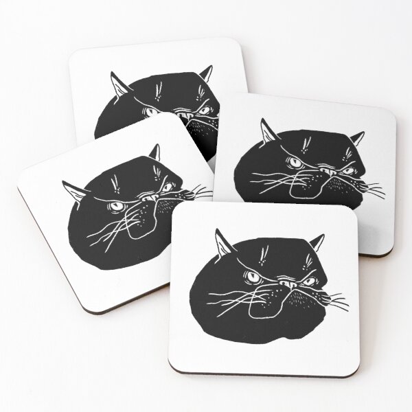 Item preview, Grumpy black cat designed and sold by ZoeaDesign.