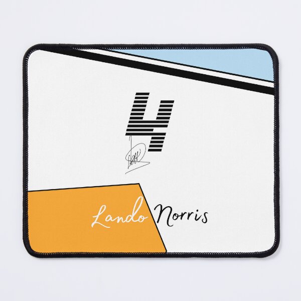 Aperçu de l'œuvre Pop art minimaliste de Lando Norris créée et vendue par Pink Polar F1.