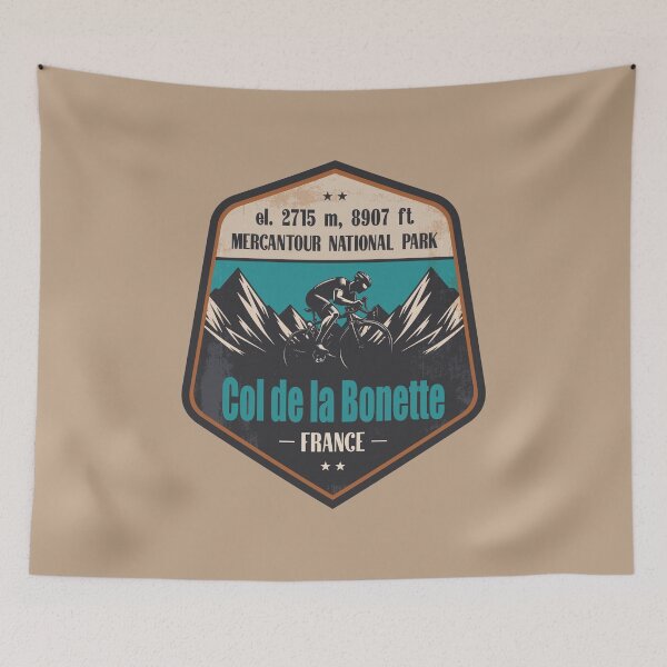 Item preview, Col de la Bonette France Cycling Mountain Design designed and sold by CynthiaGraphics.