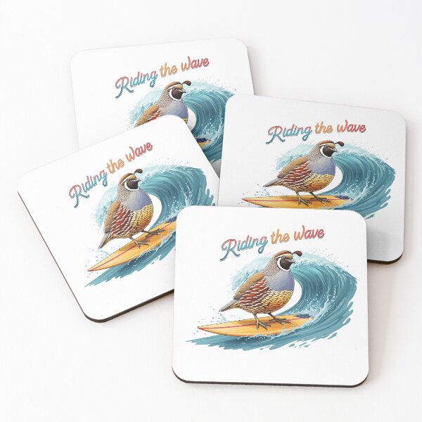 Item preview, Riding the Wave California Quail Design designed and sold by jeasolar.