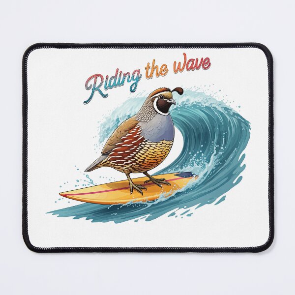 Item preview, Riding the Wave California Quail Design designed and sold by jeasolar.