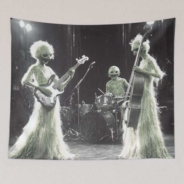 Item preview, Ghoulish Jazz Trio on Stage designed and sold by landletsy.