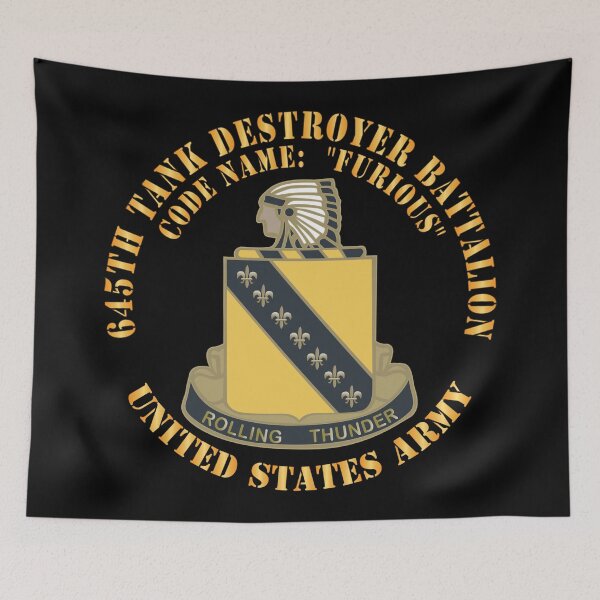 Item preview, 645th Tank Destroyer Battalion - DUI - Code Name - Furious - US Army X 300 designed and sold by Military Insignia Products.