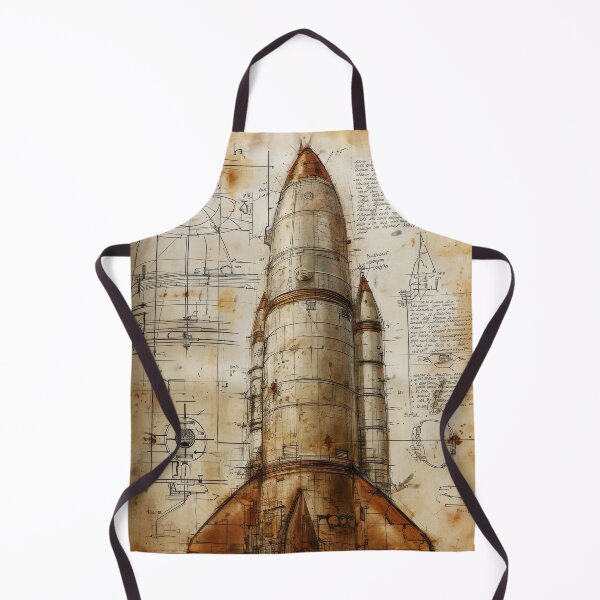 Item preview, Retro-futuristic technical drawings of steampunk space rockets designed and sold by Piotrek0001.