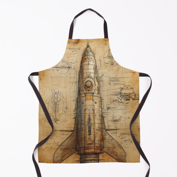 Item preview, Retro-futuristic technical drawings of steampunk space rockets designed and sold by Piotrek0001.