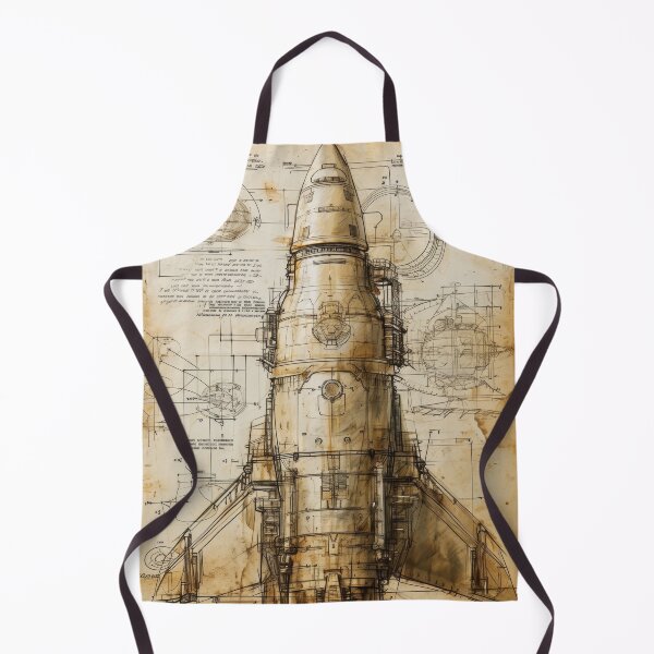 Item preview, Retro-futuristic technical drawings of steampunk space rockets designed and sold by Piotrek0001.