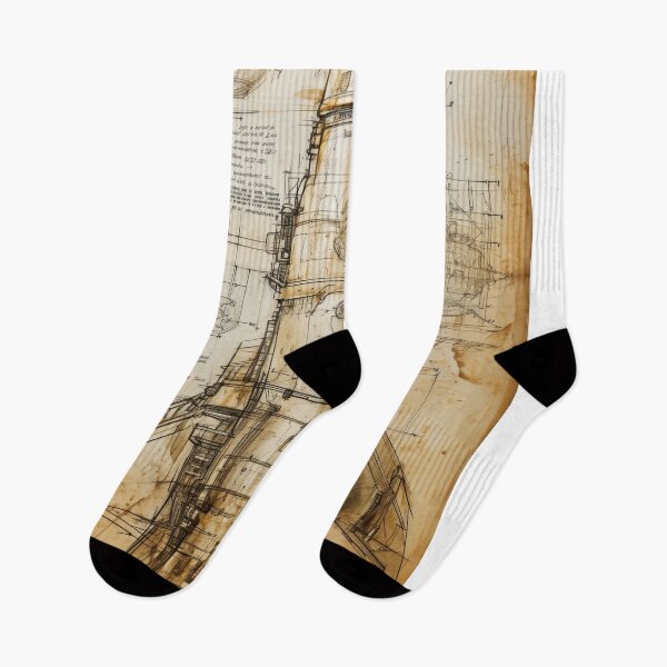 Item preview, Retro-futuristic technical drawings of steampunk space rockets designed and sold by Piotrek0001.