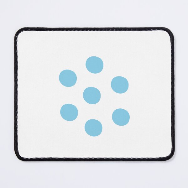 Item preview, Soft Bloom: A Gentle Pastel Blue Flower on White, Pattern, Unique designed and sold by villacreativa.