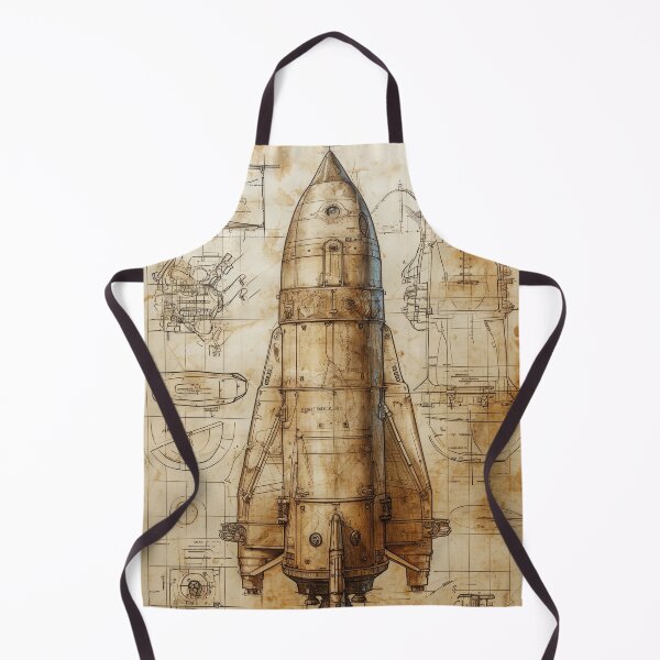 Item preview, Retro-futuristic technical drawings of steampunk space rockets designed and sold by Piotrek0001.