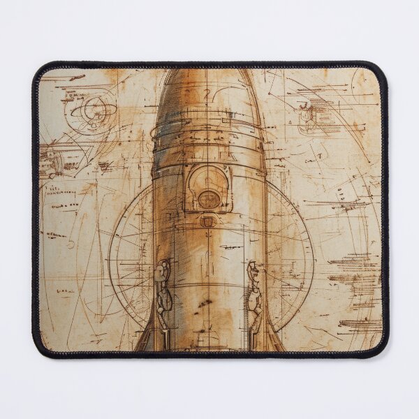 Item preview, Retro-futuristic technical drawings of steampunk space rockets designed and sold by Piotrek0001.