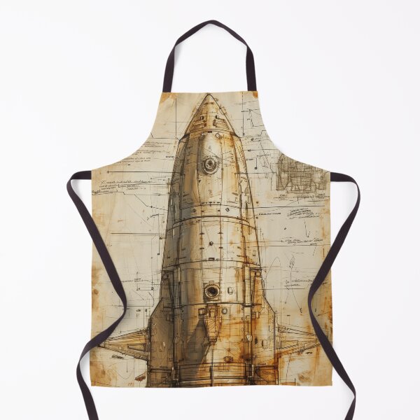 Item preview, Retro-futuristic technical drawings of steampunk space rockets designed and sold by Piotrek0001.