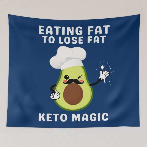 Item preview, Eating Fat to Lose Fat Keto Magic Avocado Chef​​  designed and sold by Anniko Art Studio.