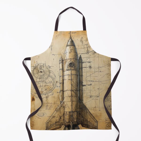 Item preview, Retro-futuristic technical drawings of steampunk space rockets designed and sold by Piotrek0001.