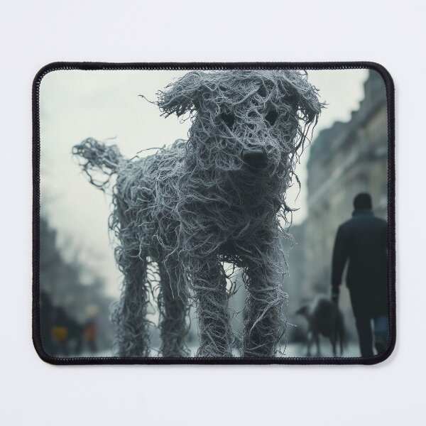 Item preview, Wiry Ghost Dog in the Street designed and sold by landletsy.