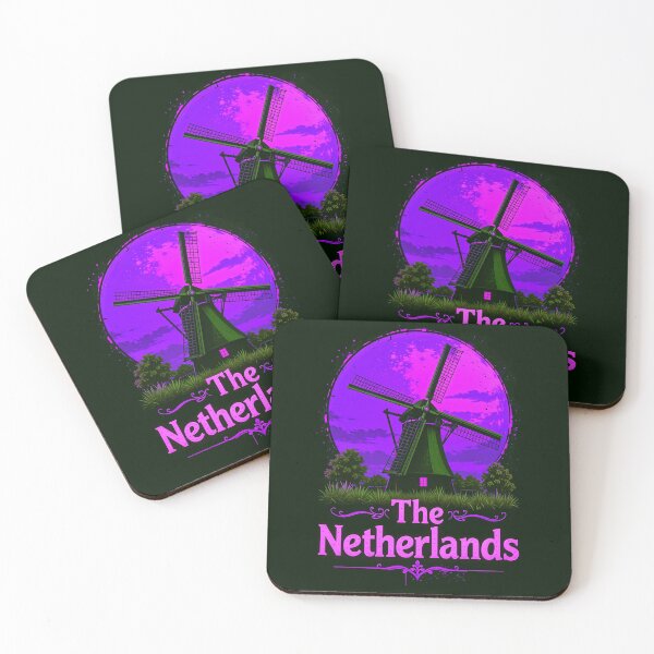 Item preview, The Netherlands Retro Windmill Design designed and sold by TheArtOfPat.