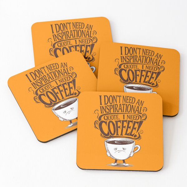 Item preview, Funny Grumpy Coffee Quote Art designed and sold by ZetaDream.