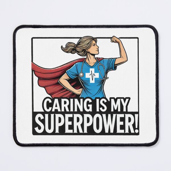 Item preview, Caring Is My Superpower Nurse Tee - Inspirational Medical Hero Design designed and sold by BlankCanvasHaHa.