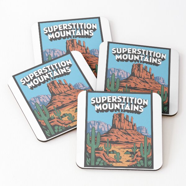 Item preview, Weavers Needle at Superstition Mountains in Arizona designed and sold by WatercolorWilds.