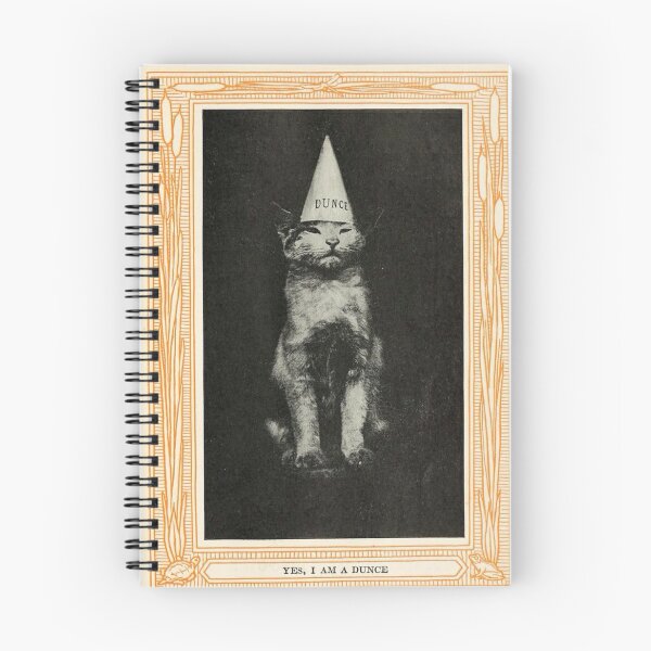 Item preview, Vintage Cat Humor Postcard - Yes, I Am A Dunce designed and sold by brueri.