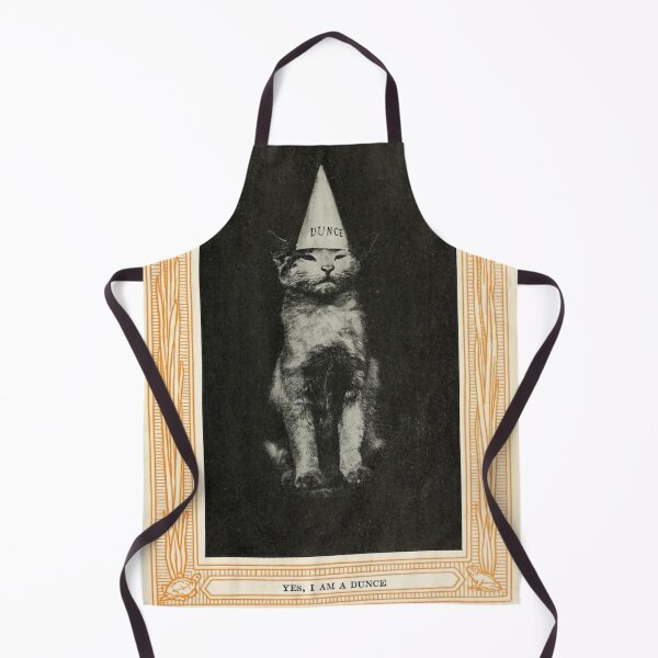 Item preview, Vintage Cat Humor Postcard - Yes, I Am A Dunce designed and sold by brueri.
