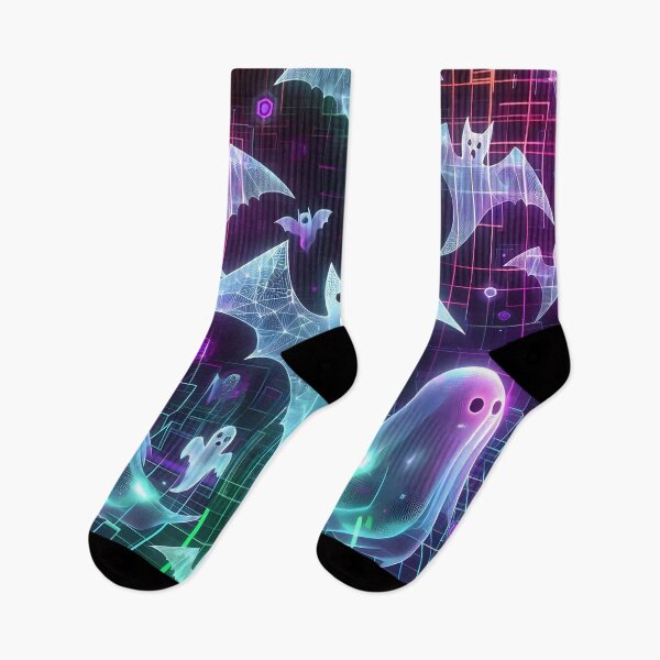 Item preview, Neon Cyber Ghost Bats designed and sold by JavisSRDesign.