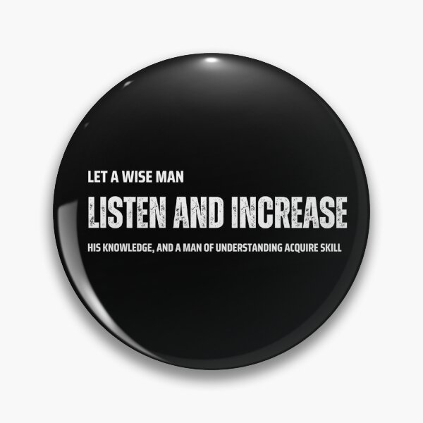 Item preview, Proverbs 1:5_Wisdom | Biblical Quote designed and sold by QuotifBible.