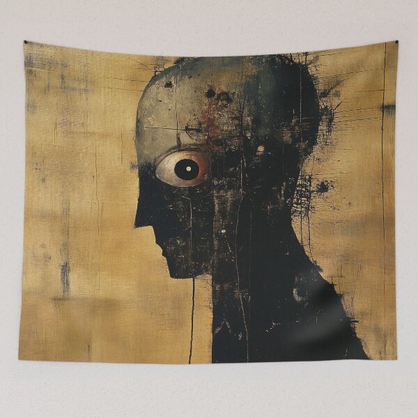 Item preview, Abstract Hollow-Eyed Figure designed and sold by landletsy.