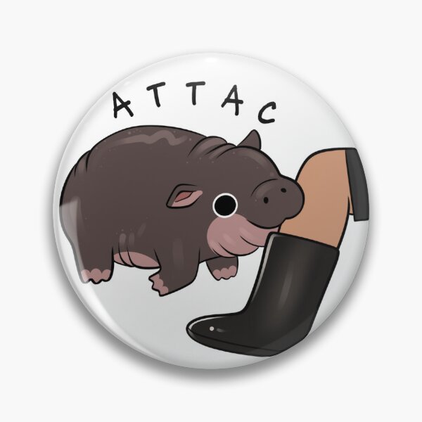 Item preview, Moo Deng Attac designed and sold by ArtbyKob.