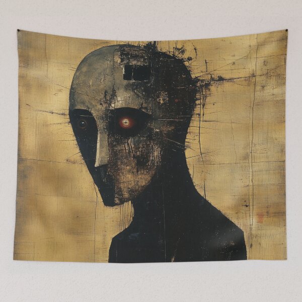 Item preview, Distorted Hollow-Eyed Figure designed and sold by landletsy.