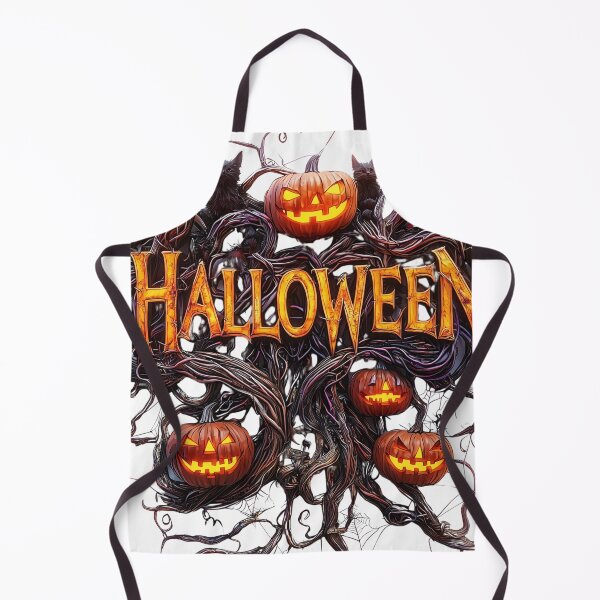 Item preview, Spooky Halloween decorations featuring carved pumpkins designed and sold by put1mali19.