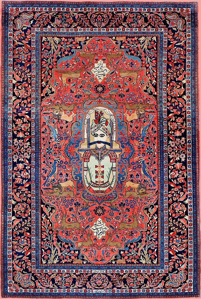 "Antique Shah Abbas I Persian Rug" by Vicky BragoMitchell® Redbubble