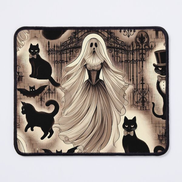 Item preview, Victorian Ghost Cats Night designed and sold by JavisSRDesign.