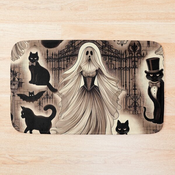 Item preview, Victorian Ghost Cats Night designed and sold by JavisSRDesign.