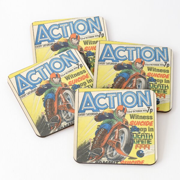 Item preview, Action UK Comic front cover - 23rd October 1976 designed and sold by smurfted.