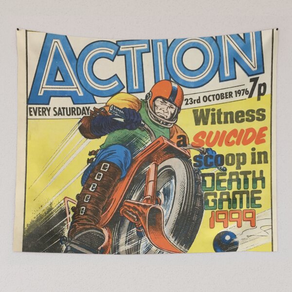 Item preview, Action UK Comic front cover - 23rd October 1976 designed and sold by smurfted.