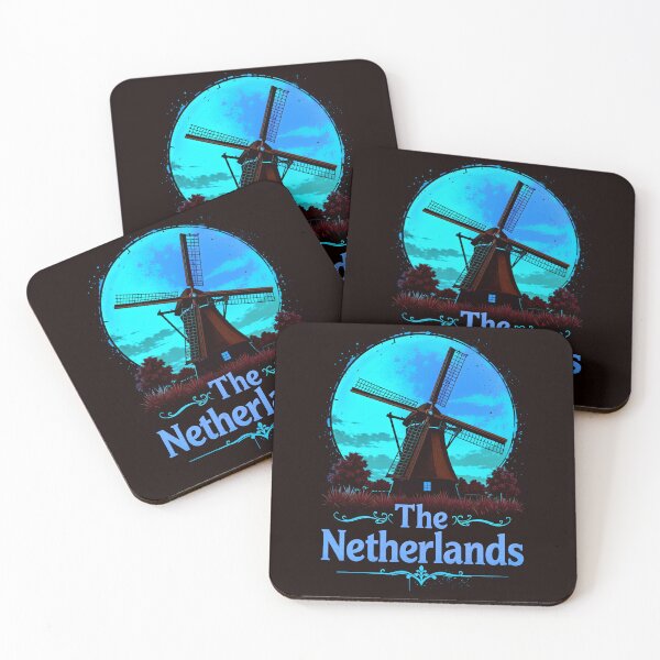 Item preview, The Netherlands Retro Windmill Design designed and sold by TheArtOfPat.