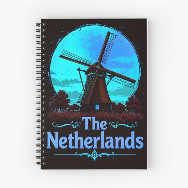 Item preview, The Netherlands Retro Windmill Design designed and sold by TheArtOfPat.