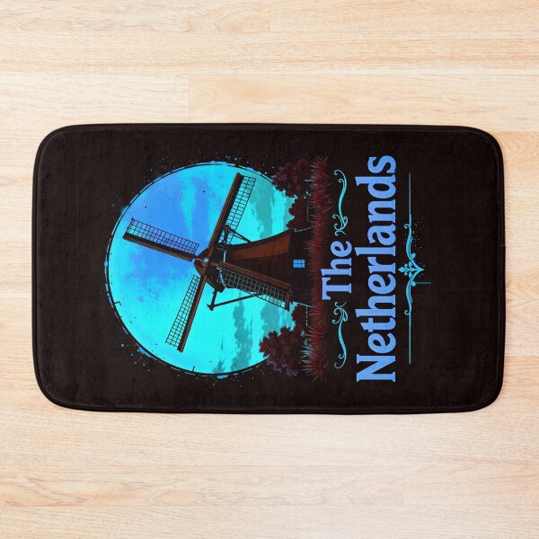 Item preview, The Netherlands Retro Windmill Design designed and sold by TheArtOfPat.