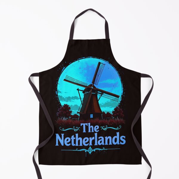 Item preview, The Netherlands Retro Windmill Design designed and sold by TheArtOfPat.