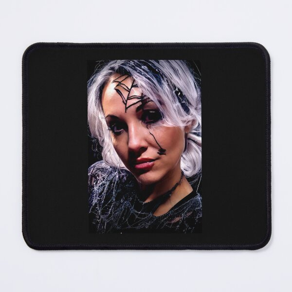 Item preview, Grey haired goth in black clothing designed and sold by Jennifer Morcom.