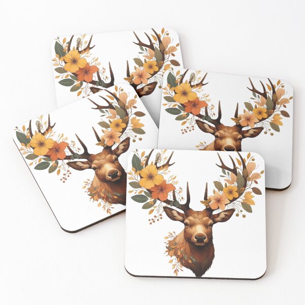 Item preview,  Big and amazing floral Moose designed and sold by Chamelart.