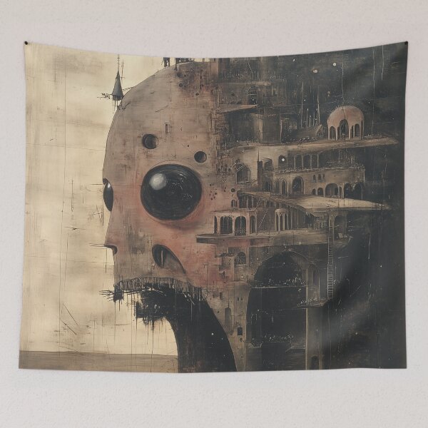 Item preview, Giant Skull Fortress of the Abyss designed and sold by landletsy.