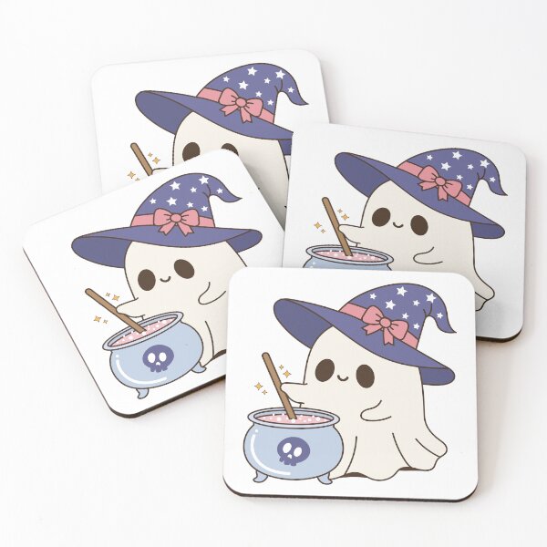 Item preview, Cute Ghost doing magic on Halloween designed and sold by mysummerland.