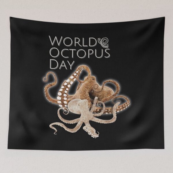 Item preview, Celebrate World Octopus Day Wildlife Design designed and sold by EarthArtDesigns.