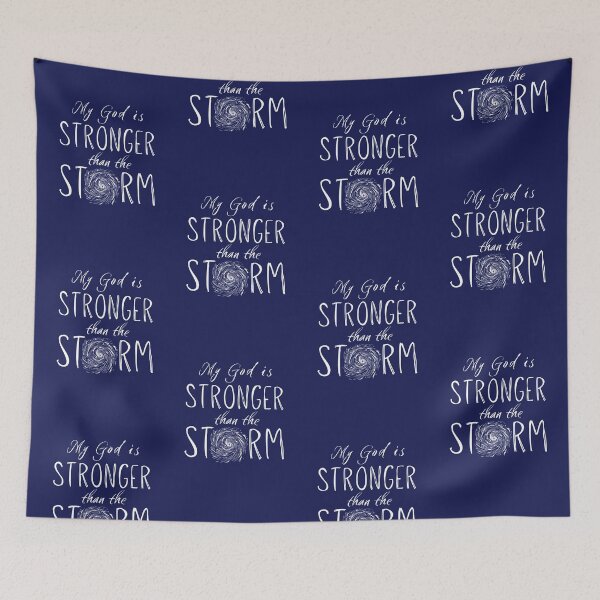 Item preview, HURRICANE MY GOD IS STRONGER THAN THE STORM designed and sold by A-M-Watson.