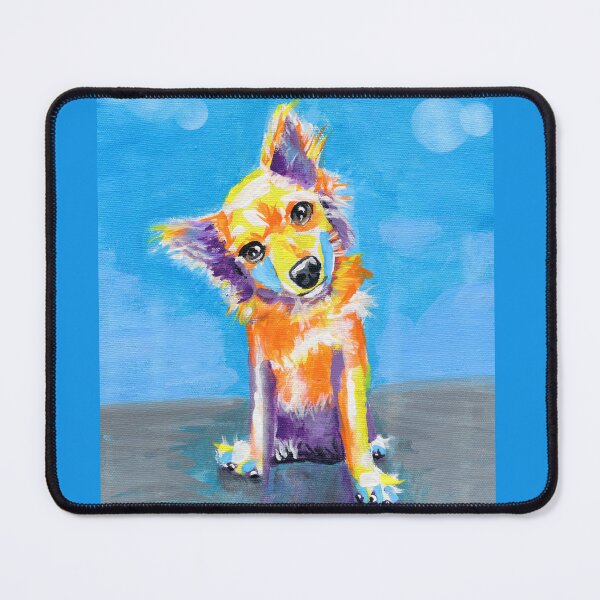 Item preview, colorful dog painting designed and sold by lauraswart67.