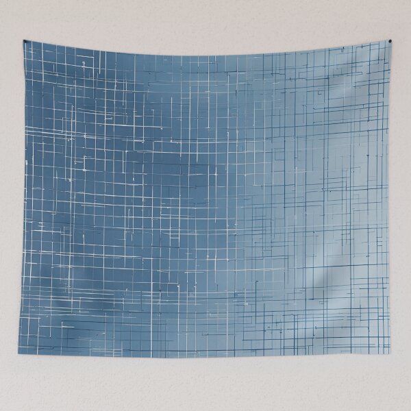 Item preview, Blueprint Grid Pattern in Blue designed and sold by Have Mercy.