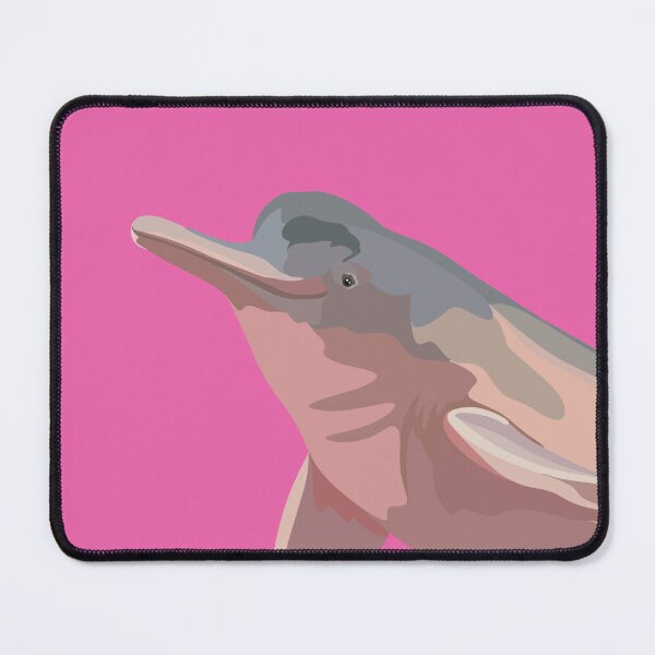 Item preview, A is for Amazon River Dolphin ,Amazon River Dolphin Artwork – Pink Boto Illustration and Freshwater Wildlife Design designed and sold by PrettylittlepastelUk.