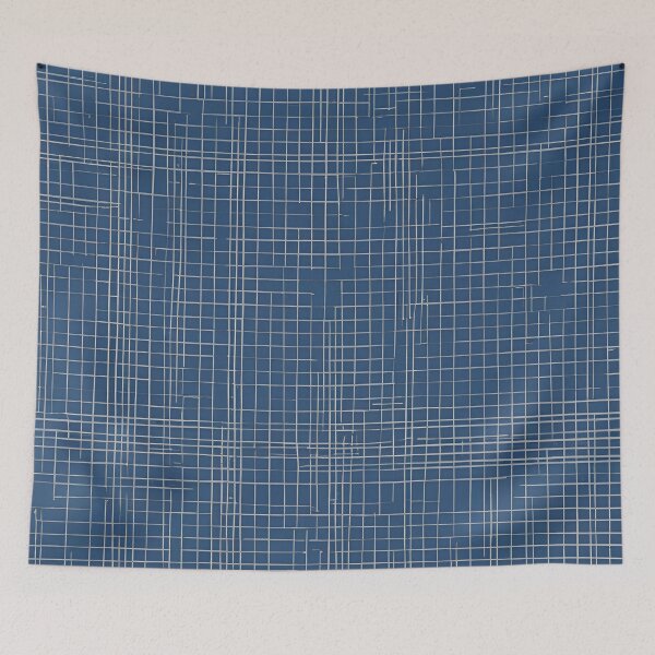 Item preview, Blueprint Grid Pattern in Blue designed and sold by Have Mercy.