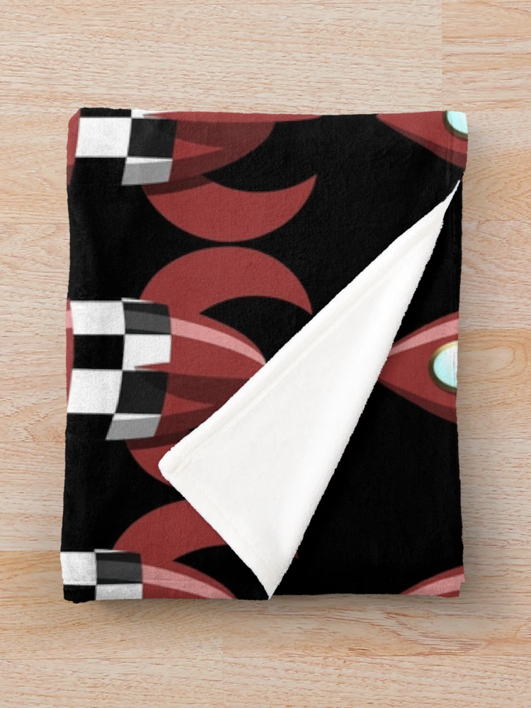 Thumbnail 3 of 6, Throw Blanket, Six Red Retro Rockets designed and sold by Ravvick.
